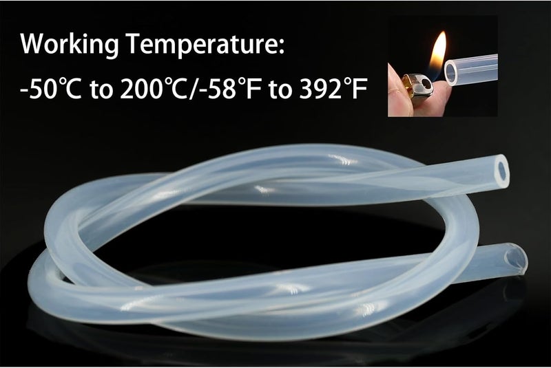 Refuuch Silicone Tubing 3/16" ID, Food Grade 3/16" ID x 5/16" OD 3 Feet Length Pure Silicone Hoses High Temp for Home Brewing Winemaking Beer Line - Image 4